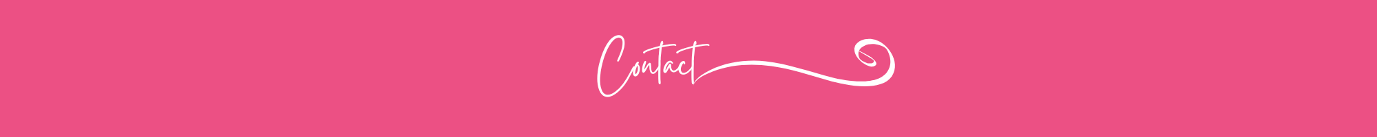Header Image with pink background and the words Contact in white lettering